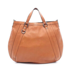 Gucci Abbey GG Handbag Leather Brown